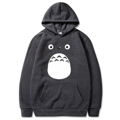 My Neighbor Totoro Hoodies Vīriešu ikdienas džemperi Japāņu karikatūra Brīvs Hoodie Ērts Radošs Ielas apģērbs Vīriešu