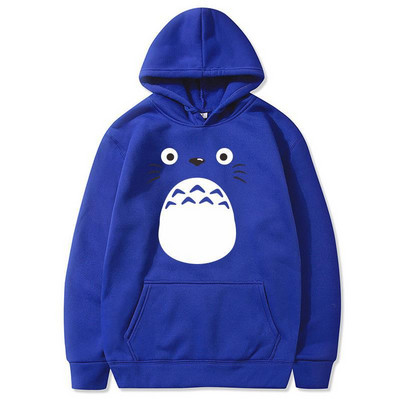 My Neighbor Totoro Hoodies Vīriešu ikdienas džemperi Japāņu karikatūra Brīvs Hoodie Ērts Radošs Ielas apģērbs Vīriešu