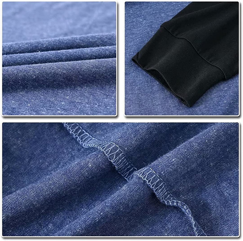 Vyriškas Slim Fit lengvas ilgomis rankovėmis marškinėlių gobtuvas