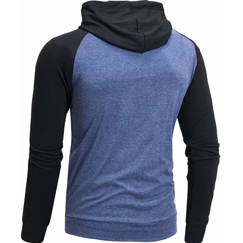 Vyriškas Slim Fit lengvas ilgomis rankovėmis marškinėlių gobtuvas