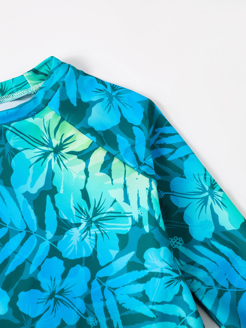 Új 2023-as Gyermek homokos fürdőruha Hosszú ujjú napvédő szörfözés strandfürdőruha lányoknak nyári bikini Lovely fürdőruha S2035