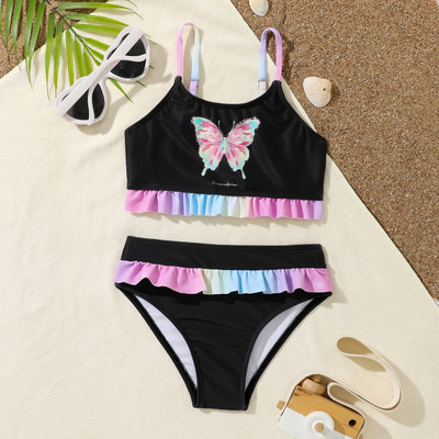 4–7 metų vaikų paplūdimio drabužiai, nauji, 2023 m. mergaičių maudymosi kostiumėliai Puikūs kostiumai su bikiniais, vaikiški smėlio maudymosi kostiumėliai