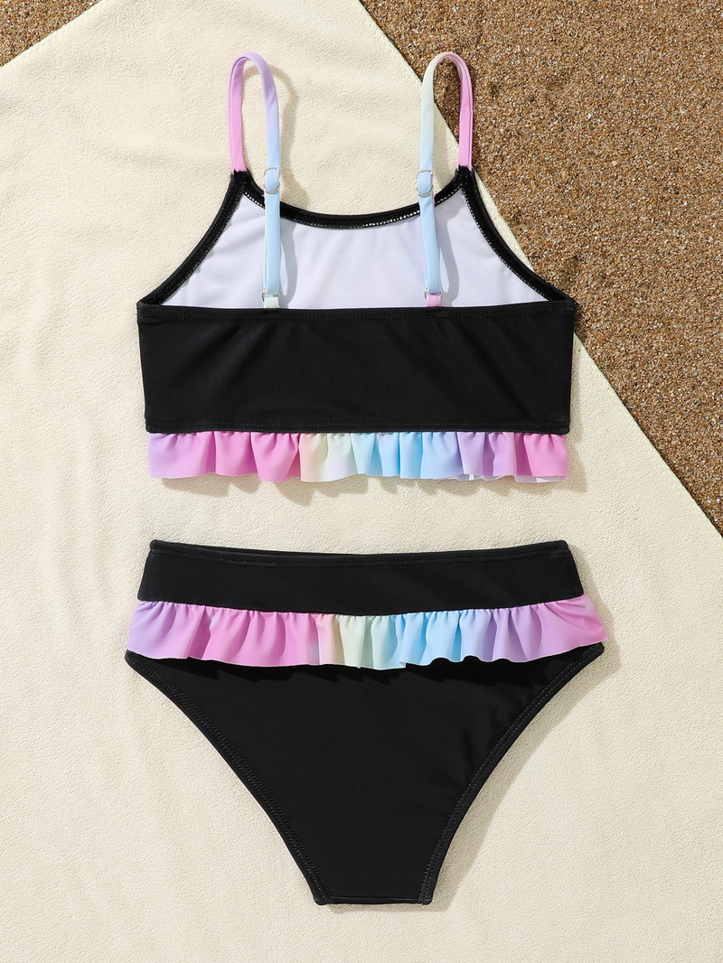 4–7 metų vaikų paplūdimio drabužiai, nauji, 2023 m. mergaičių maudymosi kostiumėliai Puikūs kostiumai su bikiniais, vaikiški smėlio maudymosi kostiumėliai