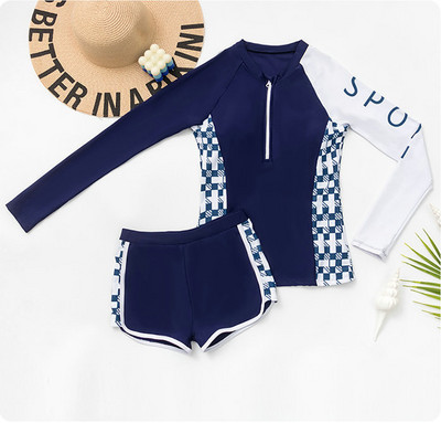 Aitonoble 2023 jaunā kolekcija bērniem, 10–15 gadu vecuma peldkostīmi pusaudžiem, niršanas tērps, 2 dab.