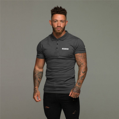 Лятна мъжка ежедневна тениска с къс ръкав с ревер и висококачествена мъжка тениска с къс ръкав, горещи разпродажби, модна памучна тениска с щампи