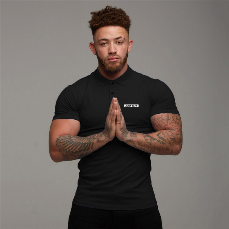 Лятна мъжка ежедневна тениска с къс ръкав с ревер и висококачествена мъжка тениска с къс ръкав, горещи разпродажби, модна памучна тениска с щампи