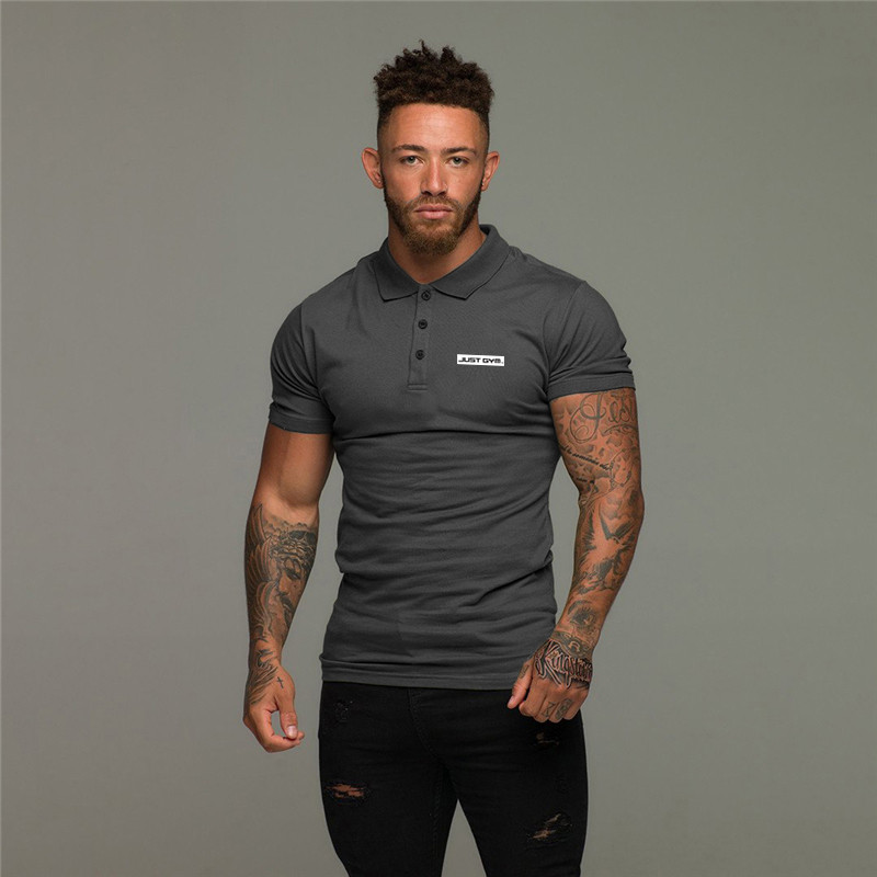 Лятна мъжка ежедневна тениска с къс ръкав с ревер и висококачествена мъжка тениска с къс ръкав, горещи разпродажби, модна памучна тениска с щампи