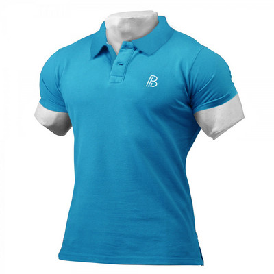 Uus saabumine, puuvillased meeste särgid, topsid, moebrändi suures suuruses lühikeste varrukatega jõusaali kulturismi fitness-särgid