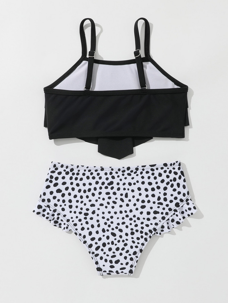 4 līdz 7 gadus veci vasaras bērnu meiteņu peldkostīmi, topi ar apdrukātu apakšu, peldkostīmu smilšu bikini2058