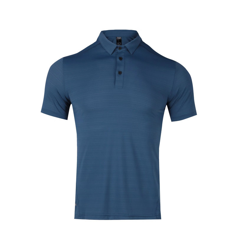 Групова бързосъхнеща спортна тениска POLO, мъжка тениска с ревер, спортна тениска с къси ръкави за фитнес, персонални тренировки, еластична тениска за бягане