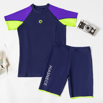 Aitonoble 2023 jaunā kolekcija bērniem, 10–15 gadu vecuma zēnu peldkostīmi pusaudžiem, peldkostīms, niršanas tērps, Rashguard 2 dab.