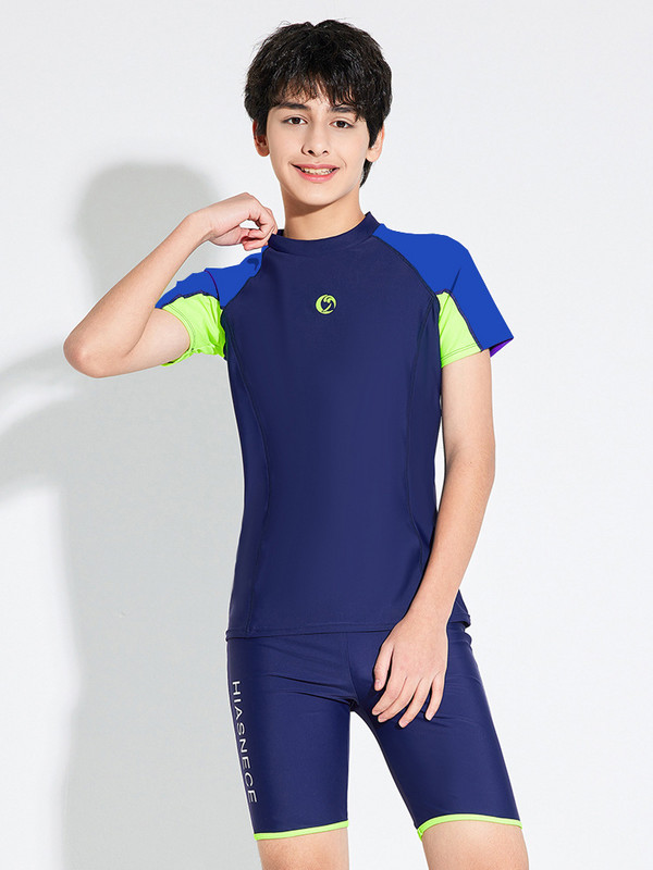 Aitonoble 2023 jaunā kolekcija bērniem, 10–15 gadu vecuma zēnu peldkostīmi pusaudžiem, peldkostīms, niršanas tērps, Rashguard 2 dab.