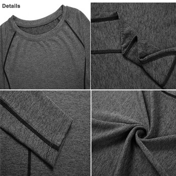 Γυναικείο αθλητικό πουκάμισο Quick Dry Fitness Μπλουζάκι συμπίεσης προπόνησης γιόγκα Ρούχα μακρυμάνικο κολάν για τρέξιμο μπλούζες γυμναστικής Μπλούζες πουκάμισα