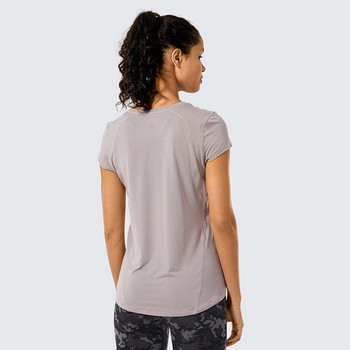 SYROKAN Αθλητικά κοντομάνικα μπλουζάκια Γυναικεία αθλητικά μπλουζάκια Activewear Μπλούζες για τρέξιμο Προπόνηση γυμναστικής Ρούχα ελαφριά ερείκη
