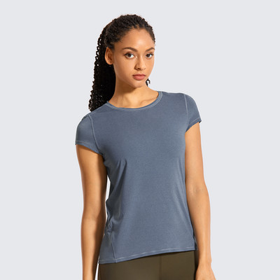 SYROKAN Sporta apģērbs Tkrekli ar īsām piedurknēm Sieviešu sporta T-krekli Aktīvie apģērbi Skriešanas Topi Treniņiem Apģērbi Viegli Virši