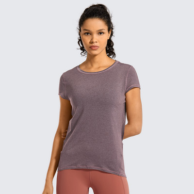 SYROKAN Sporta apģērbs Tkrekli ar īsām piedurknēm Sieviešu sporta T-krekli Aktīvie apģērbi Skriešanas Topi Treniņiem Apģērbi Viegli Virši