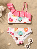 4-7Y Grils Swimwear 2023 Kiváló minőségű gyermek fürdőruha, lányok fürdőruha bikini szett 1090