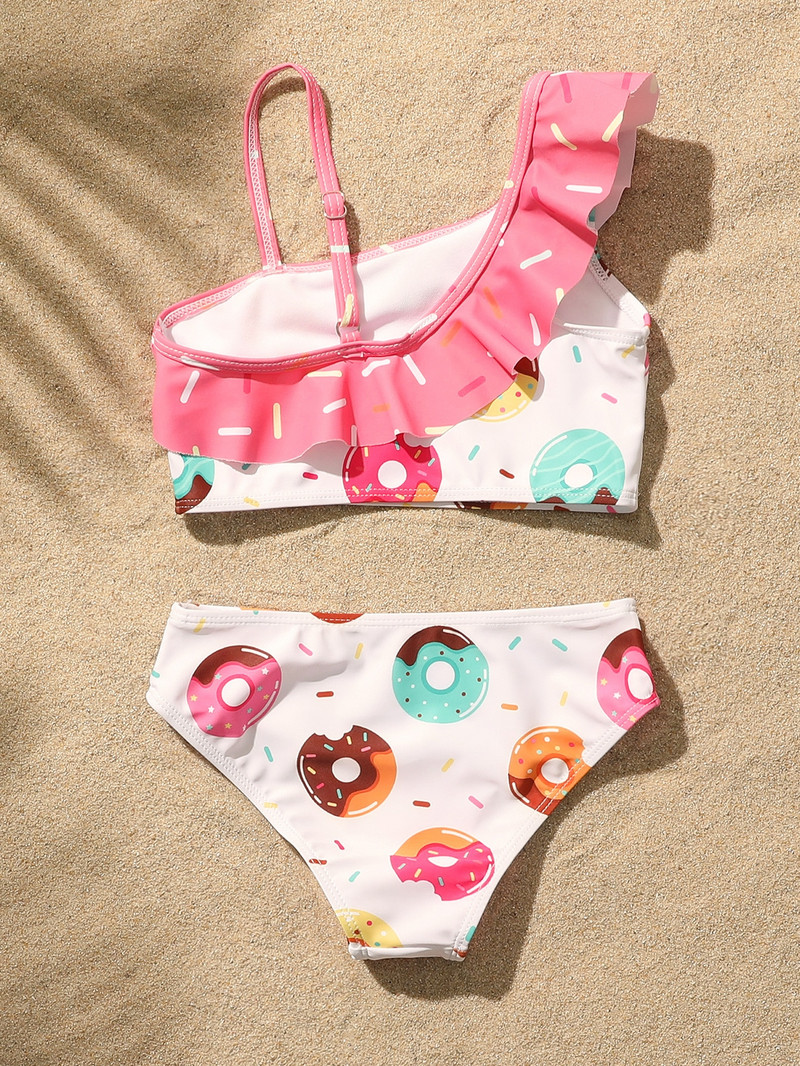 4-7Y Grils Swimwear 2023 Kiváló minőségű gyermek fürdőruha, lányok fürdőruha bikini szett 1090
