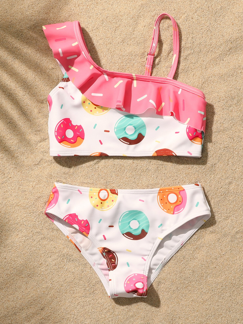 4-7Y Grils Swimwear 2023 Kiváló minőségű gyermek fürdőruha, lányok fürdőruha bikini szett 1090
