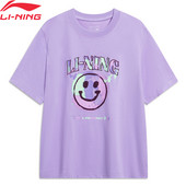 Γυναικείο αθλητικό μπλουζάκι Li-Ning ΣΕ ΣΤΕΓΝΗ ΒΑΣΗ Αναπνεύσιμο 64%Βαμβάκι 36%Πολυεστέρας Φόδρα Loose Fit Sports Άνετο μπλουζάκι AHST192