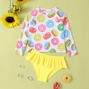 Summer Kids Baby Girls Swimwear Printing Sweet Kids Baby Girls Split Type Μαγιό Παιδικά Ρούχα Μπικίνι Μαγιό2047