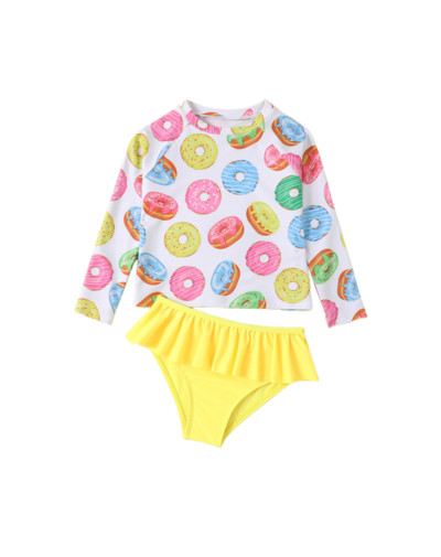 Summer Kids Baby Girls Swimwear Printing Sweet Kids Baby Girls Split Type Μαγιό Παιδικά Ρούχα Μπικίνι Μαγιό2047