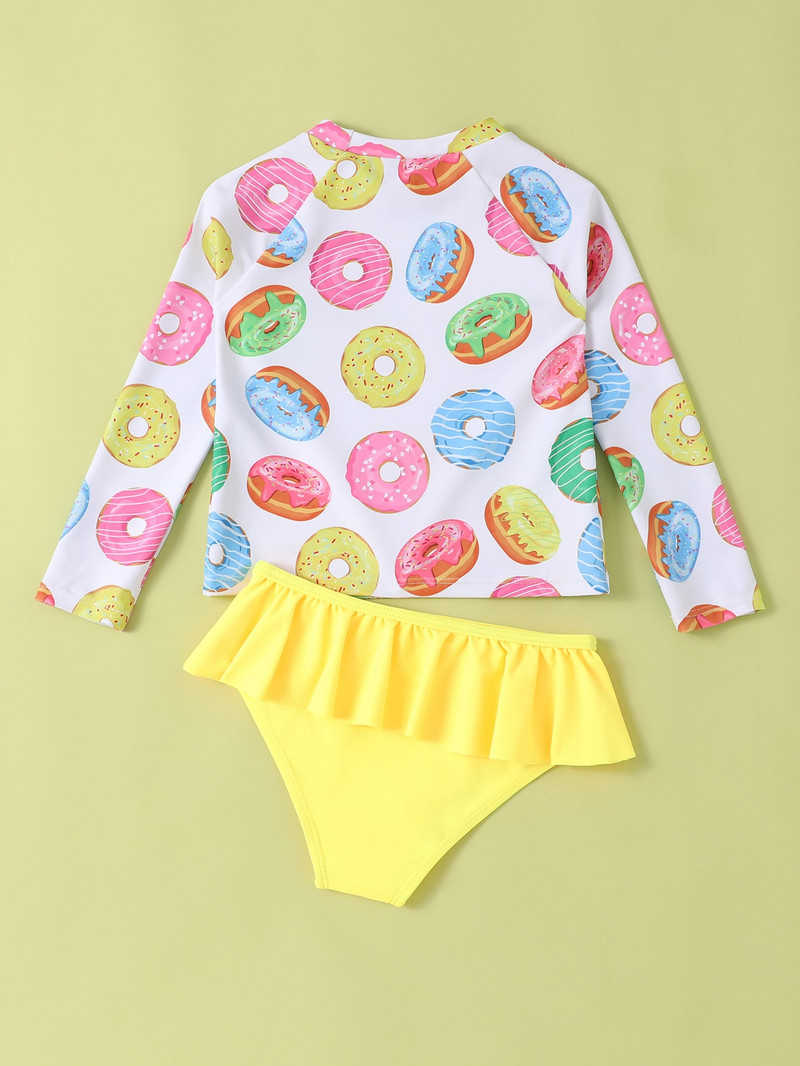 Summer Kids Baby Girls Swimwear Printing Sweet Kids Baby Girls Split Type Μαγιό Παιδικά Ρούχα Μπικίνι Μαγιό2047