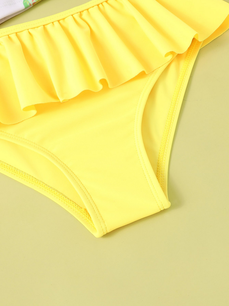 Summer Kids Baby Girls Swimwear Printing Sweet Kids Baby Girls Split Type Μαγιό Παιδικά Ρούχα Μπικίνι Μαγιό2047