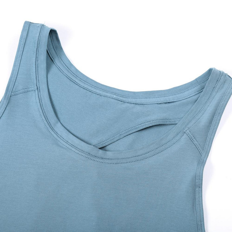 SYROKAN sieviešu treniņu krekli bez piedurknēm ar apaļu kaklu jogas veste ar atvērtu muguru Sporta topi
