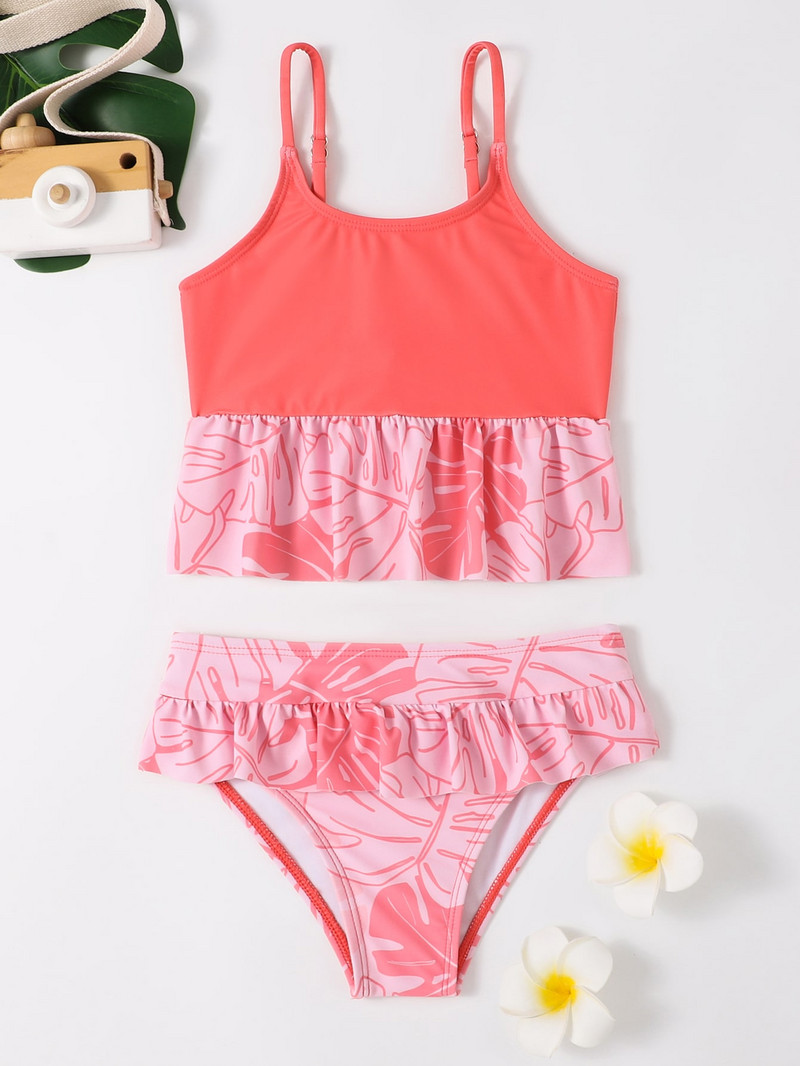 9M-3Y Două piese Costume de baie pentru fete Set de bikini pentru copii de înaltă calitate Îmbrăcăminte de plajă pentru copii