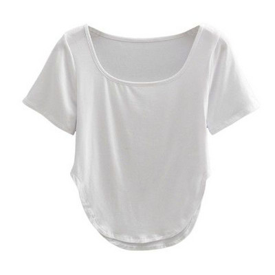 Seksīgi jogas topi Retro sporta T-krekls ar īsām piedurknēm Sieviešu elpojošs, plāns kvadrātveida kakla izgriezums, pieguļošs, elastīgs fitnesa krekls