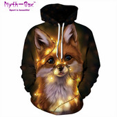 Sieviešu/vīriešu džemperis Džemperis ar garām piedurknēm Hoodies Sieviešu kaķim 3D drukas treniņtērps Rudens džemperis ar kapuci Pāris sporta apģērbs sporta pulovers