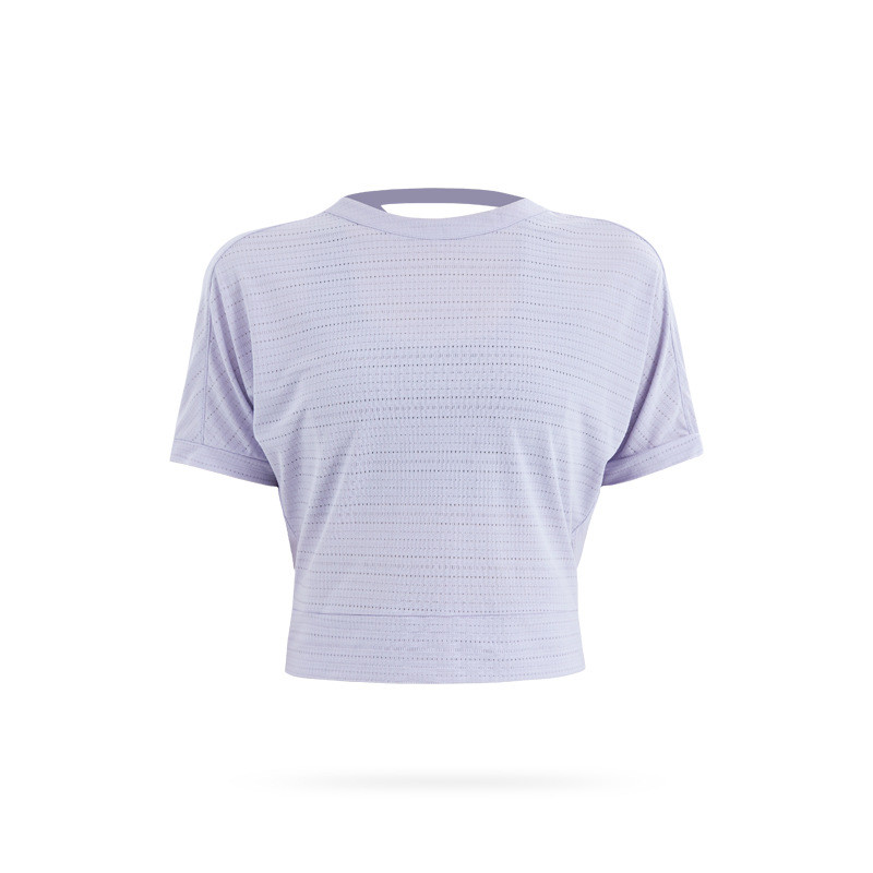 Jauna sieviete Sexy Back Sports Top Jogas Krekli ar garām piedurknēm Elpojošs Sporta treniņš Skriešanas Tops Fitnesa Apģērbi Sporta T-krekli