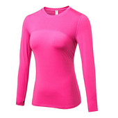 Női sport póló szexi Rashguard fitness póló jóga camiseta larga mujer futó pólók kerékpáros mez kiütésvédő hosszú