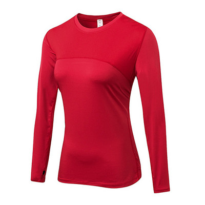 Női sport póló szexi Rashguard fitness póló jóga camiseta larga mujer futó pólók kerékpáros mez kiütésvédő hosszú