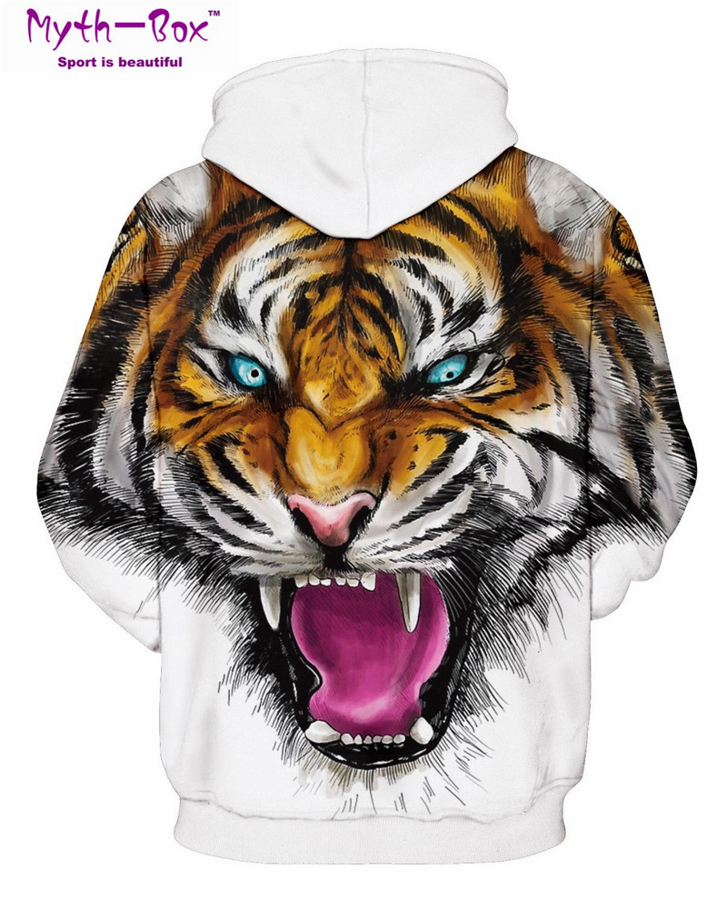 Sieviešu/vīriešu džemperi ar kapuci Rudens ziemas sporta kapuces Sieviešu Tiger 3D Print Sporta apģērbs Džemperis ar kapuci S-5XL Streetwear Pulovers