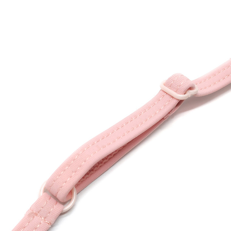 SHEKINI meiteņu peldkostīms ar pavadu trīsstūris bikini, jauks mežģīņu apdruka, divdaļīgs bērnu peldkostīmi pludmales peldkostīmi pusaudžu bikini