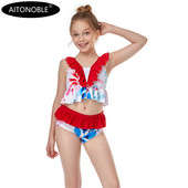 Aitonoble 2021 jaunā kolekcija bērniem, 2–10 gadu vecuma peldkostīmi pusaudžiem, 2 dab. niršanas tērps, aizsargtērps meitenēm