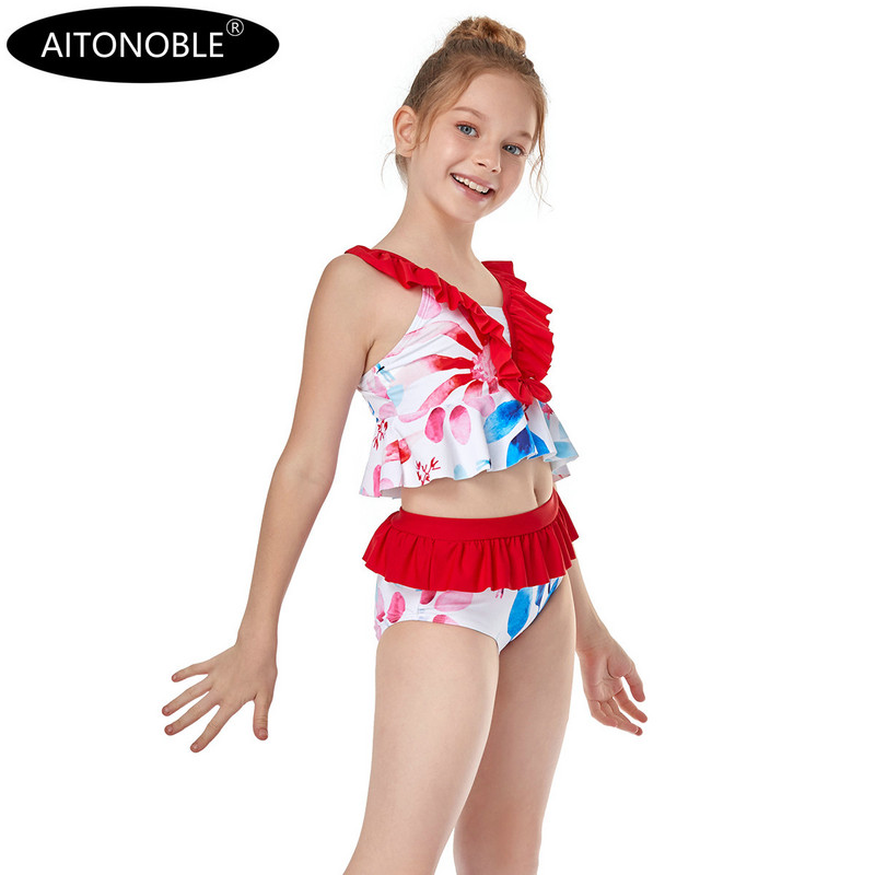 Aitonoble 2021 jaunā kolekcija bērniem, 2–10 gadu vecuma peldkostīmi pusaudžiem, 2 dab. niršanas tērps, aizsargtērps meitenēm