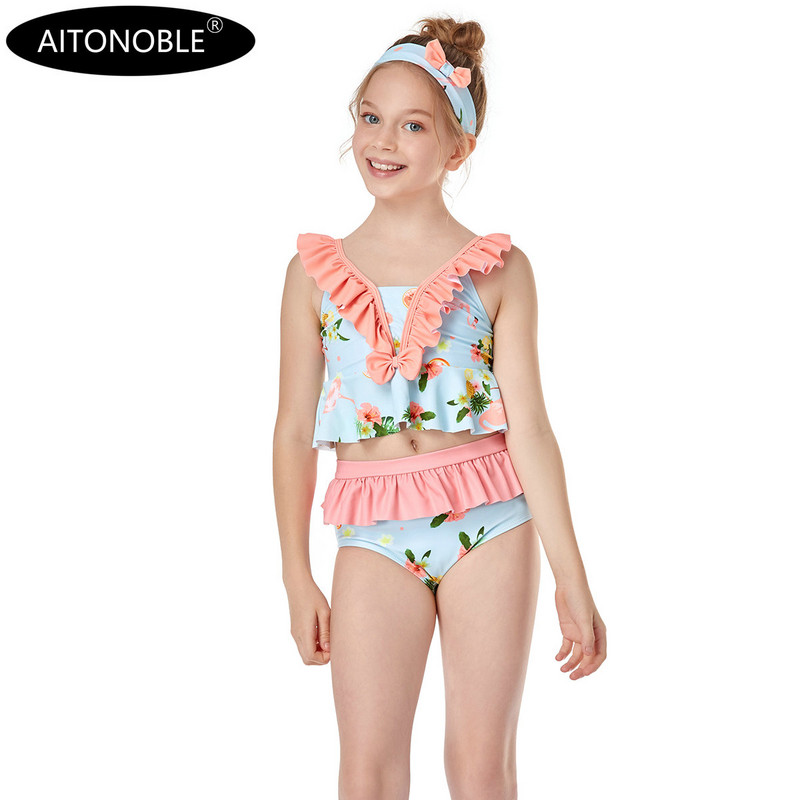 Aitonoble 2021 jaunā kolekcija bērniem, 2–10 gadu vecuma peldkostīmi pusaudžiem, 2 dab. niršanas tērps, aizsargtērps meitenēm