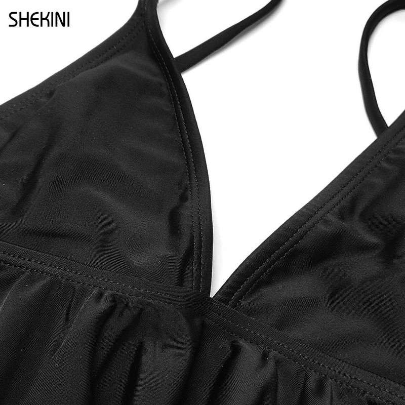 SHEKINI Girls Ruffle Flounce Triangle Bikini Print Bottom Παιδικά μαγιό για εφήβους Μαγιό για εφήβους Παιδικά μαγιό στην παραλία