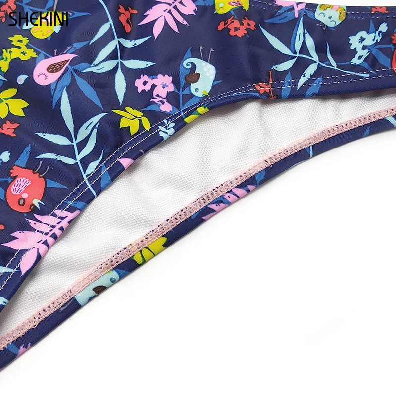 SHEKINI Girls Ruffle Flounce Triangle Bikini Print Bottom Παιδικά μαγιό για εφήβους Μαγιό για εφήβους Παιδικά μαγιό στην παραλία