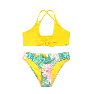 SHEKINI tüdrukute trükkimine ujumiskostüümid, lips, sõlm, ees Teismeliste tüdrukute bikiinide komplekt, kaheosalised, kaheosalised ujumisriided teismeliste rannarõivad