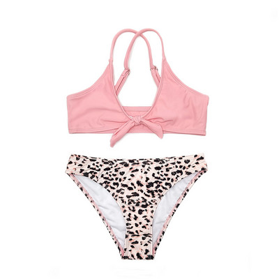 SHEKINI tüdrukute trükkimine ujumiskostüümid, lips, sõlm, ees Teismeliste tüdrukute bikiinide komplekt, kaheosalised, kaheosalised ujumisriided teismeliste rannarõivad