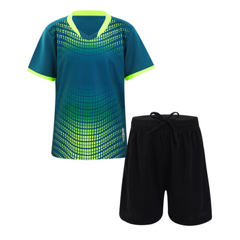 Παιδικά Αγόρια Αθλητικά Κοστούμια Γρήγορου Στεγνώματος Τρέξιμο Φόρμα για τρέξιμο με κοντό μανίκι Μπλουζάκι πάνω + Σορτς στη μέση της μέσης Σετ ομαδικής φόρμας ποδοσφαίρου