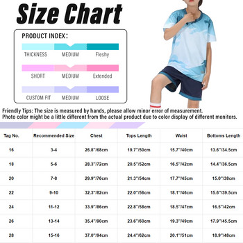 Αθλητική φόρμα για αγόρια για παιδιά με κοντομάνικο μπλουζάκι και σορτς σετ ποδοσφαίρου μπάσκετ ποδοσφαίρου Στολή ποδοσφαίρου που αναπνέει γρήγορα Αθλητικά ρούχα