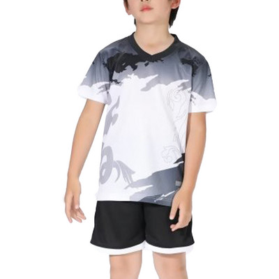 Gyerek fiú sportruha rövid ujjú póló és rövidnadrág szett Labdarúgás Kosárlabda Futball Egyenruha Lélegző Gyorsan Száraz Sportruházat