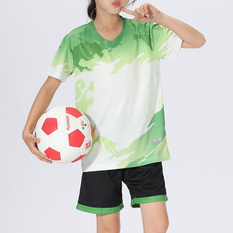 Gyerek fiú sportruha rövid ujjú póló és rövidnadrág szett Labdarúgás Kosárlabda Futball Egyenruha Lélegző Gyorsan Száraz Sportruházat