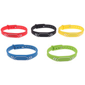 1 vnt. ID 125KHz RFID EM4100/TK4100 Tik skaitoma reguliuojama minkšta apyrankė, silikoninė apyrankė, prieigos valdymo sistemos kortelė