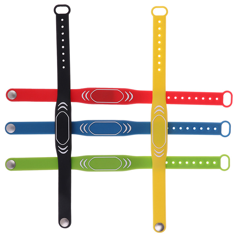 1 vnt. ID 125KHz RFID EM4100/TK4100 Tik skaitoma reguliuojama minkšta apyrankė, silikoninė apyrankė, prieigos valdymo sistemos kortelė